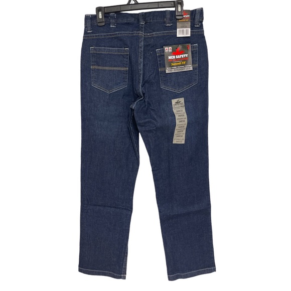 ❗️NWT❗️MCR Safety Summit FR Gear P2D Straight Leg Jeans Men’s 34 X 32 - Picture 2 of 5